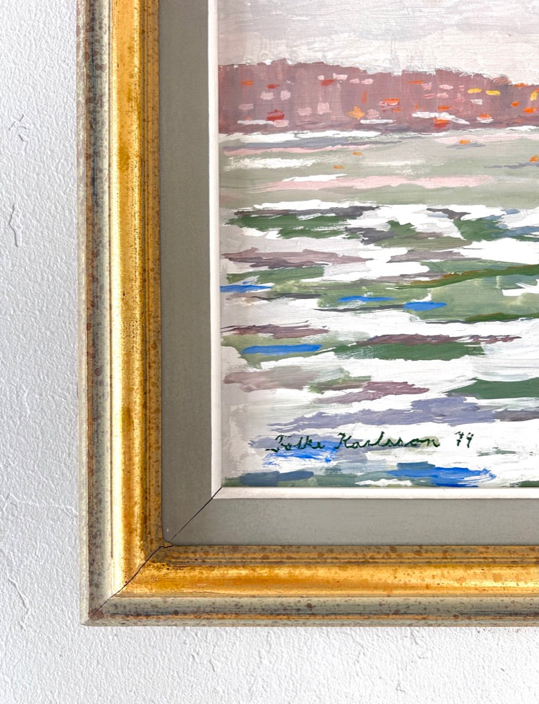 Sage green waters 18.5" x 15"