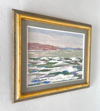 Sage green waters 18.5" x 15"