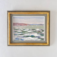Sage green waters 18.5" x 15"