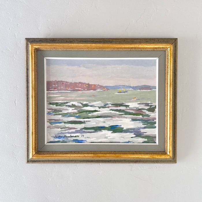 Sage green waters 18.5" x 15"