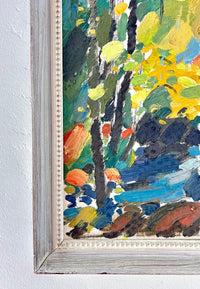Impressionist fall forest 14.5” x 21”