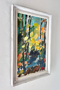 Impressionist fall forest 14.5” x 21”