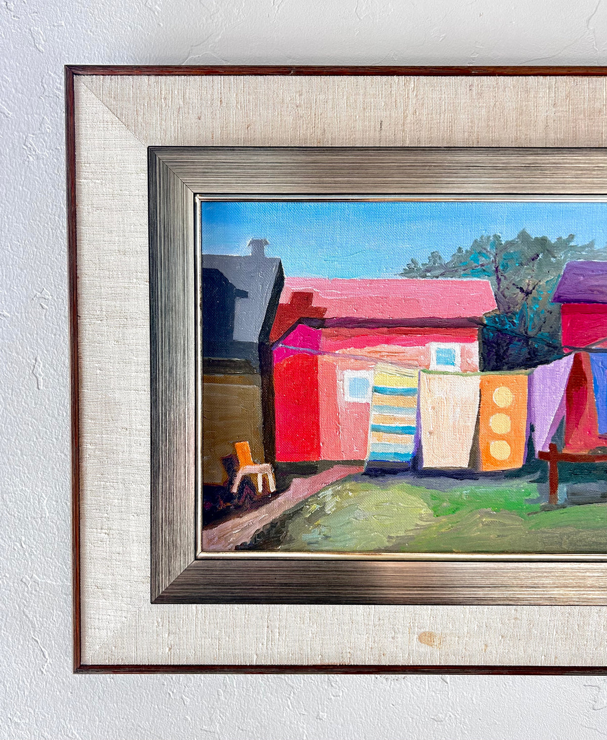 Colorful clothes line 19” x 15”