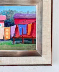 Colorful clothes line 19” x 15”