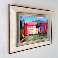 Colorful clothes line 19” x 15”