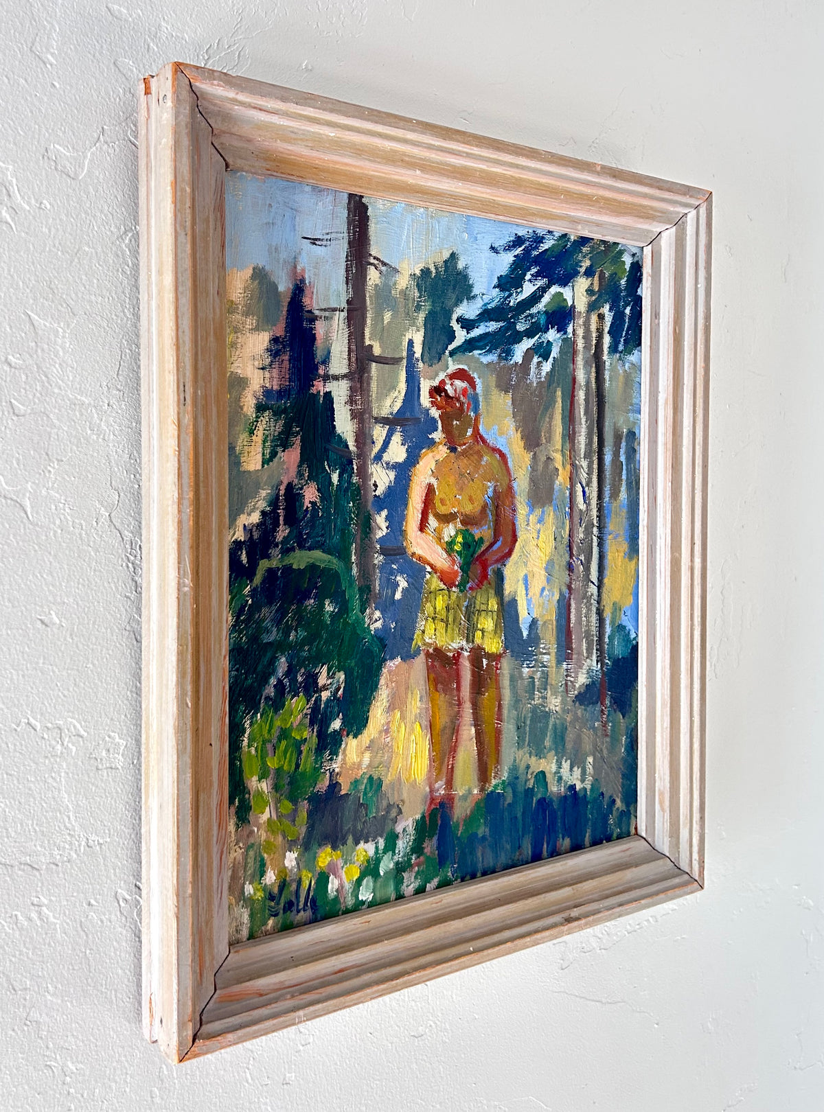 Man in the woods 13” x 16”