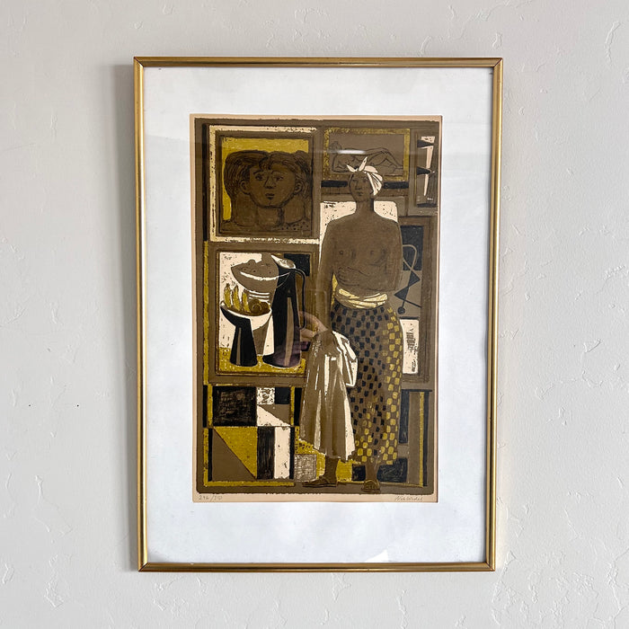 Brutalist lithograph 18” x 26”