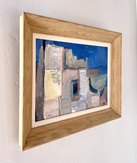Abstract cubist city 17.5” x 13.5”