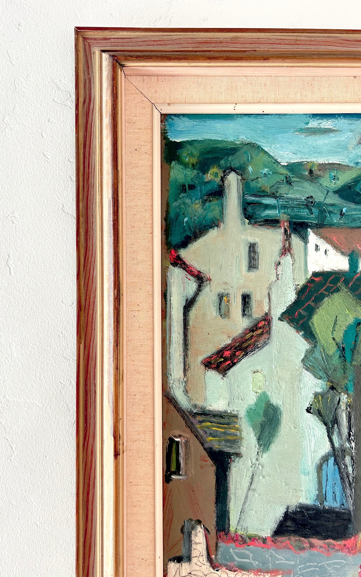 Hilly cubist village 16” x 25.5”