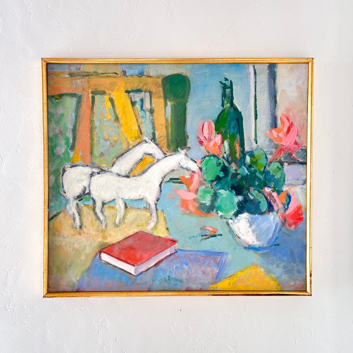 Pastel still life 26" x 23"