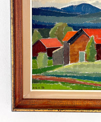 Red barns 20.5” x 16”