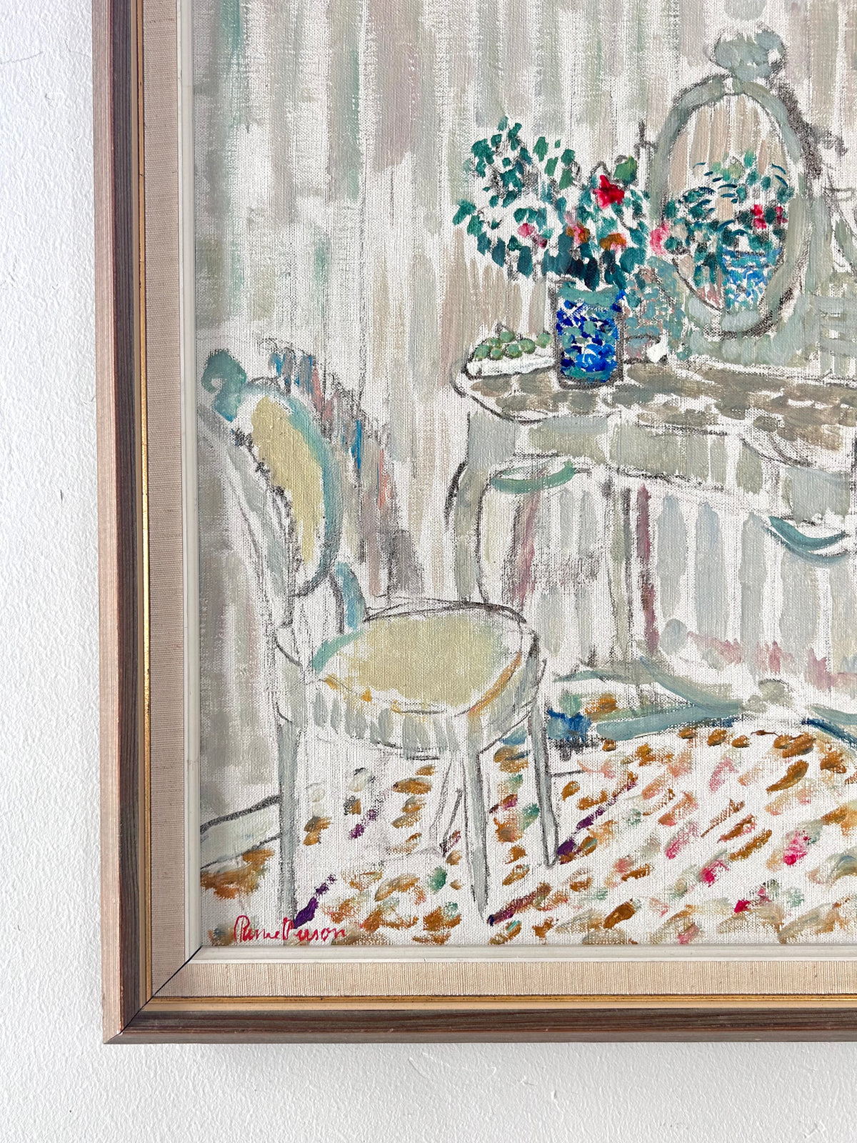 Impressionist vanity 25" x 21.5"