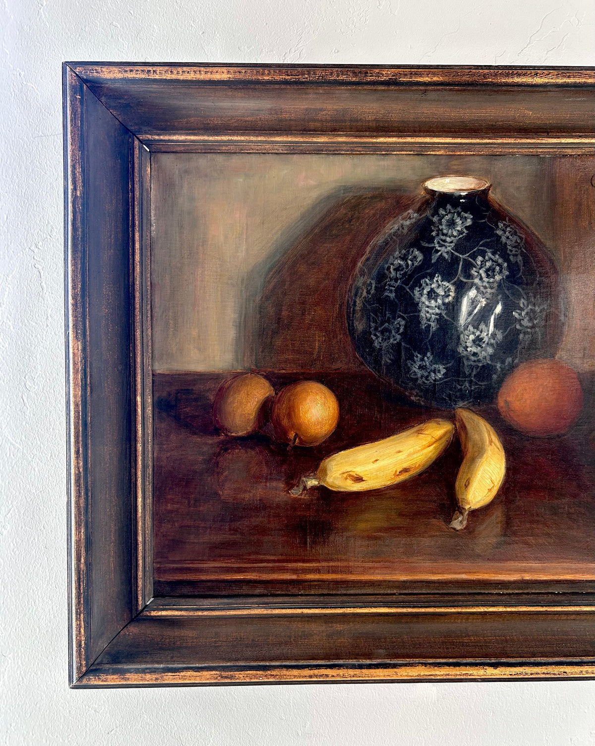 Chinoiserie vase and fruit 25" x 21.5"