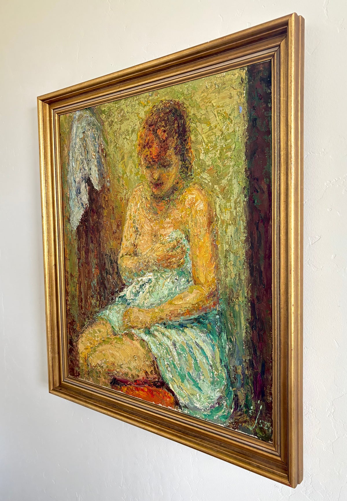 The woman in the sheet 27.5" x 31.5"