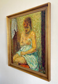 The woman in the sheet 27.5" x 31.5"