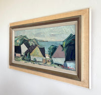 Pastel seaside homes 29" x 16.5"