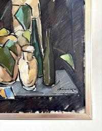 Olive green and nude still life 28" x 22"