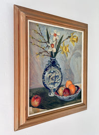 Daffodils and oranges 19.5” x 23”