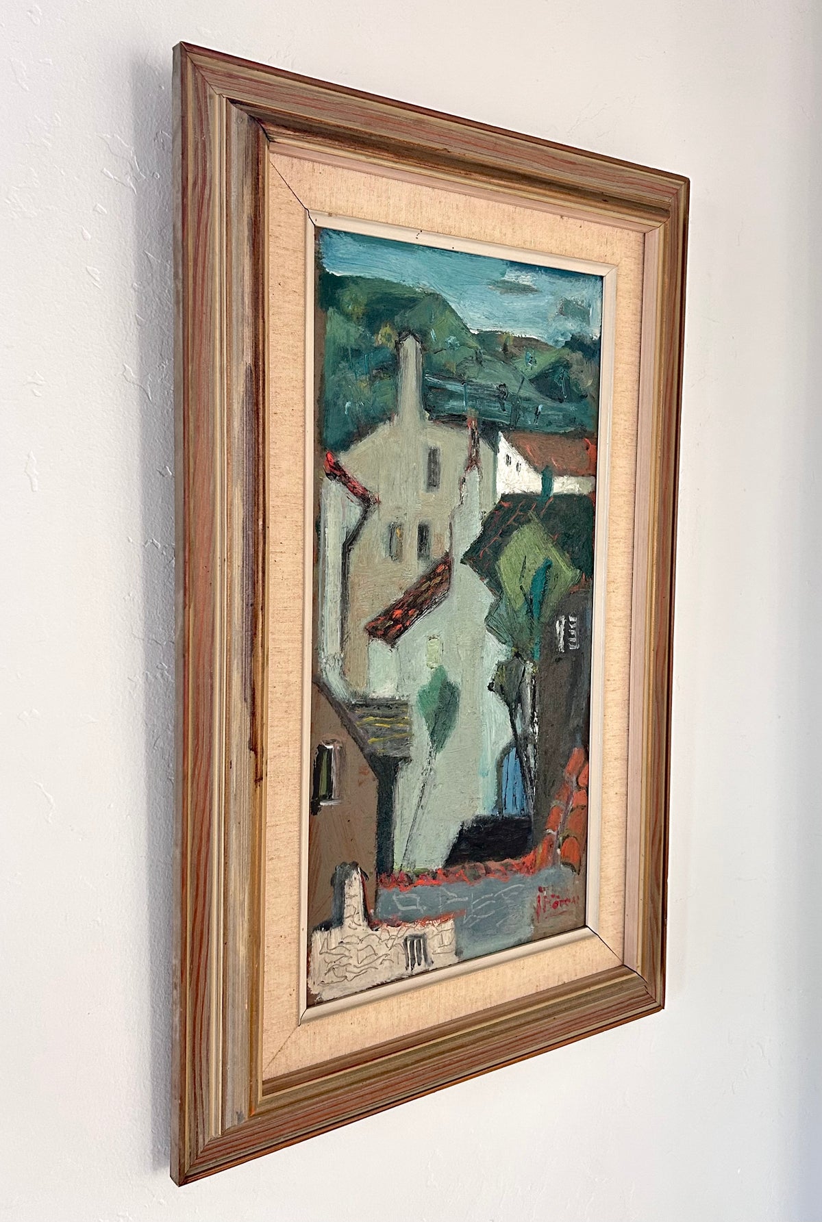 Hilly cubist village 16” x 25.5”