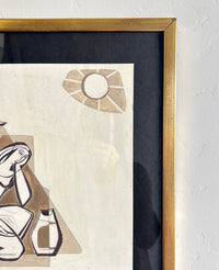 The woman and the dove 15.5" x 16.5"
