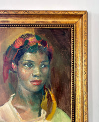 Red scarf red lipstick 21” x 24”