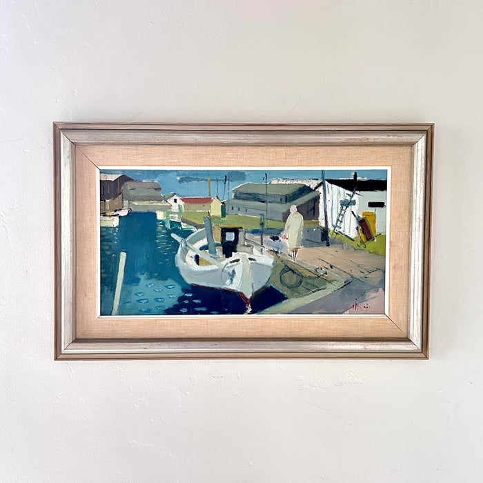The woman by the boat 23” x 14.5”