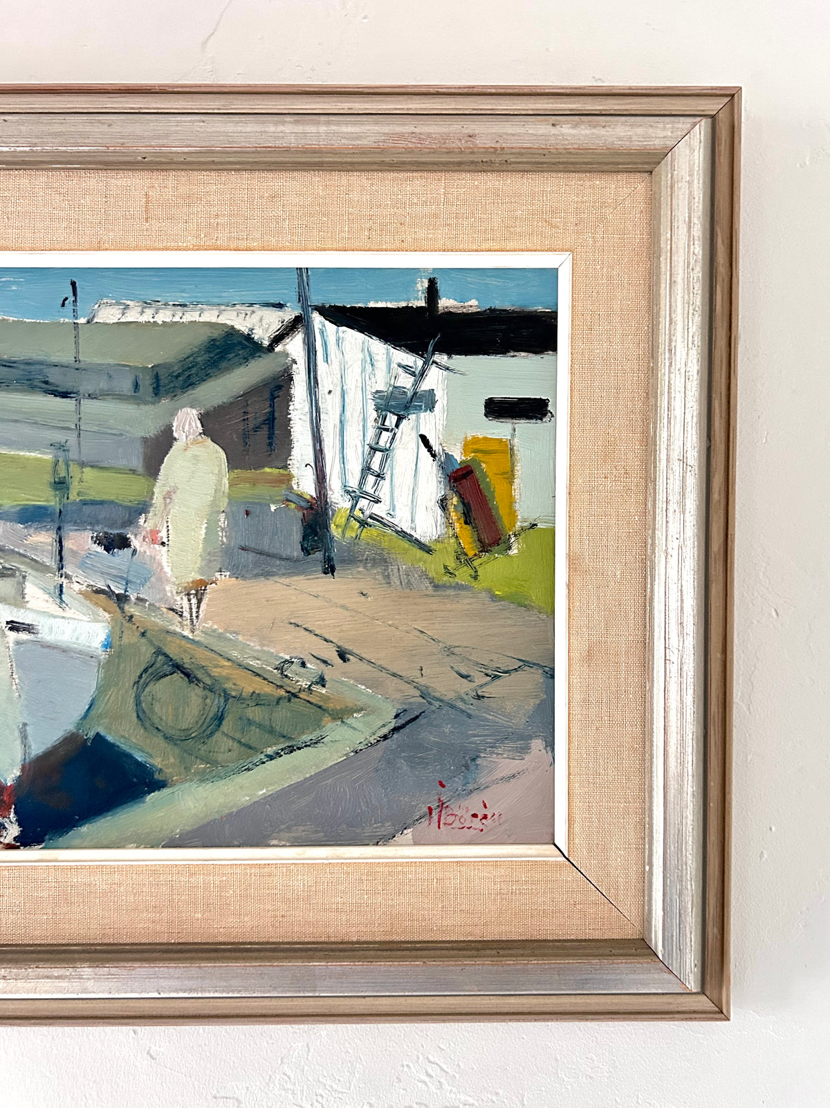 The woman by the boat 23” x 14.5”