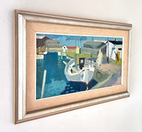 The woman by the boat 23” x 14.5”