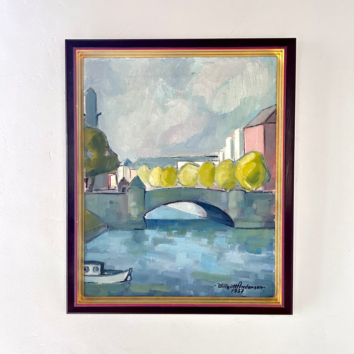 Trees on a bridge 19” x 22.5"