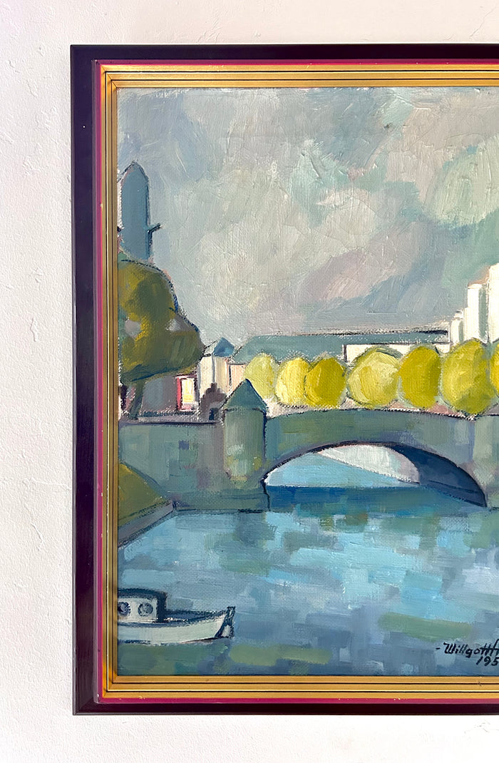 Trees on a bridge 19” x 22.5"