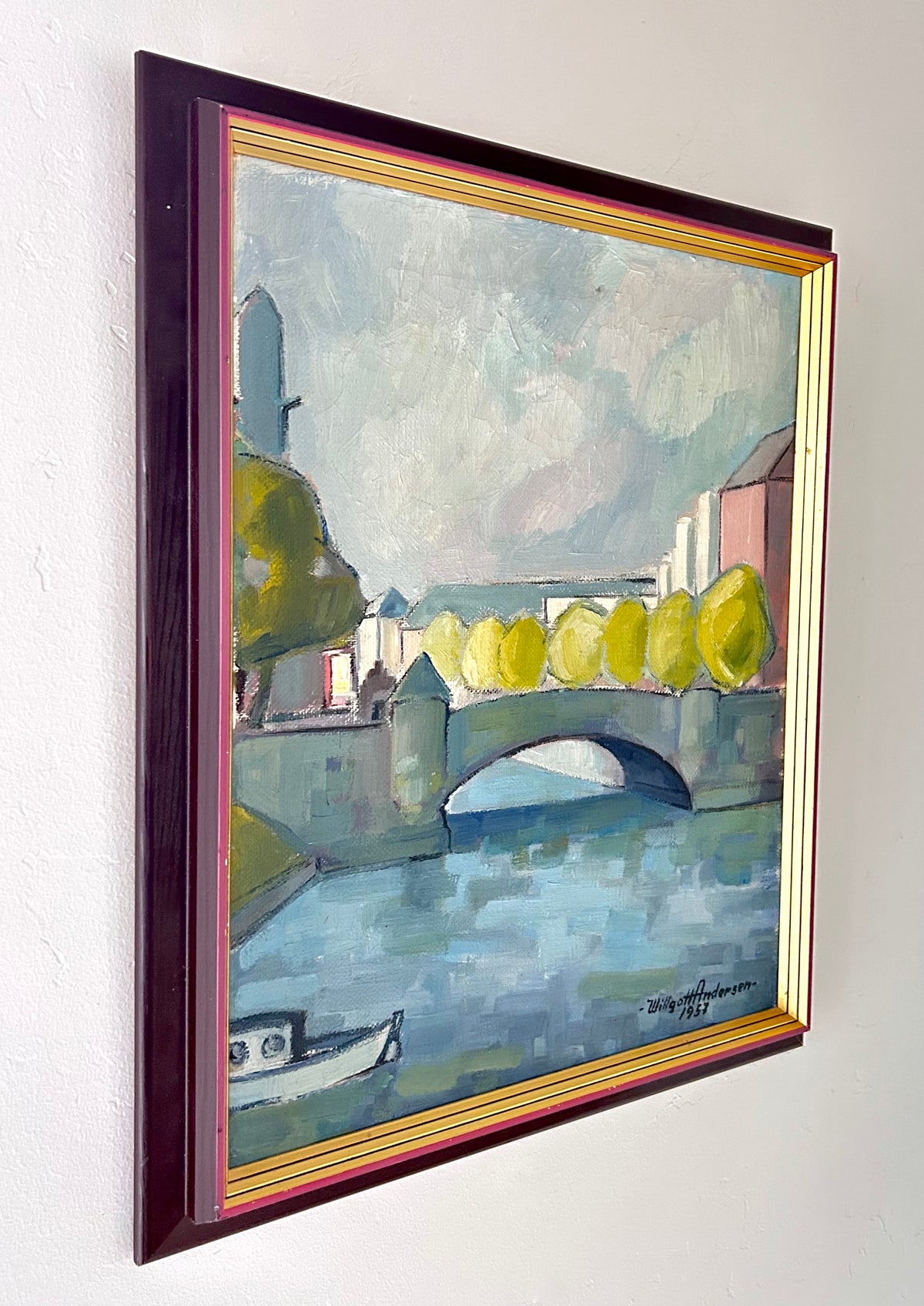 Trees on a bridge 19” x 22.5"