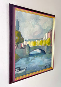 Trees on a bridge 19” x 22.5"