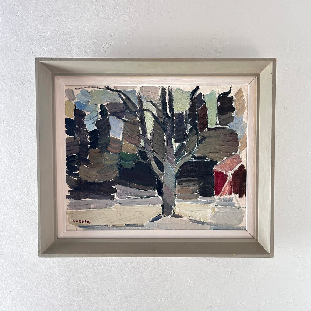 Impasto abstract tree 20" x 16.5"
