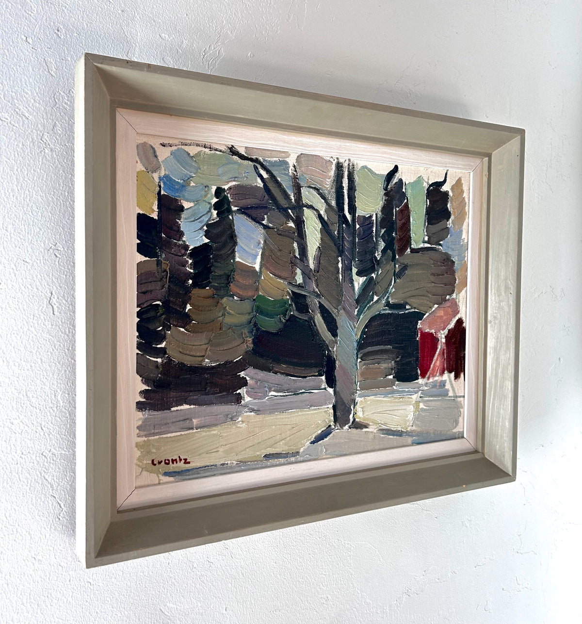 Impasto abstract tree 20" x 16.5"