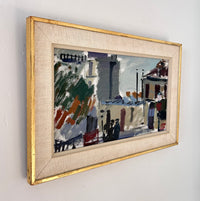 Expressionist European city 19” x 12.5”