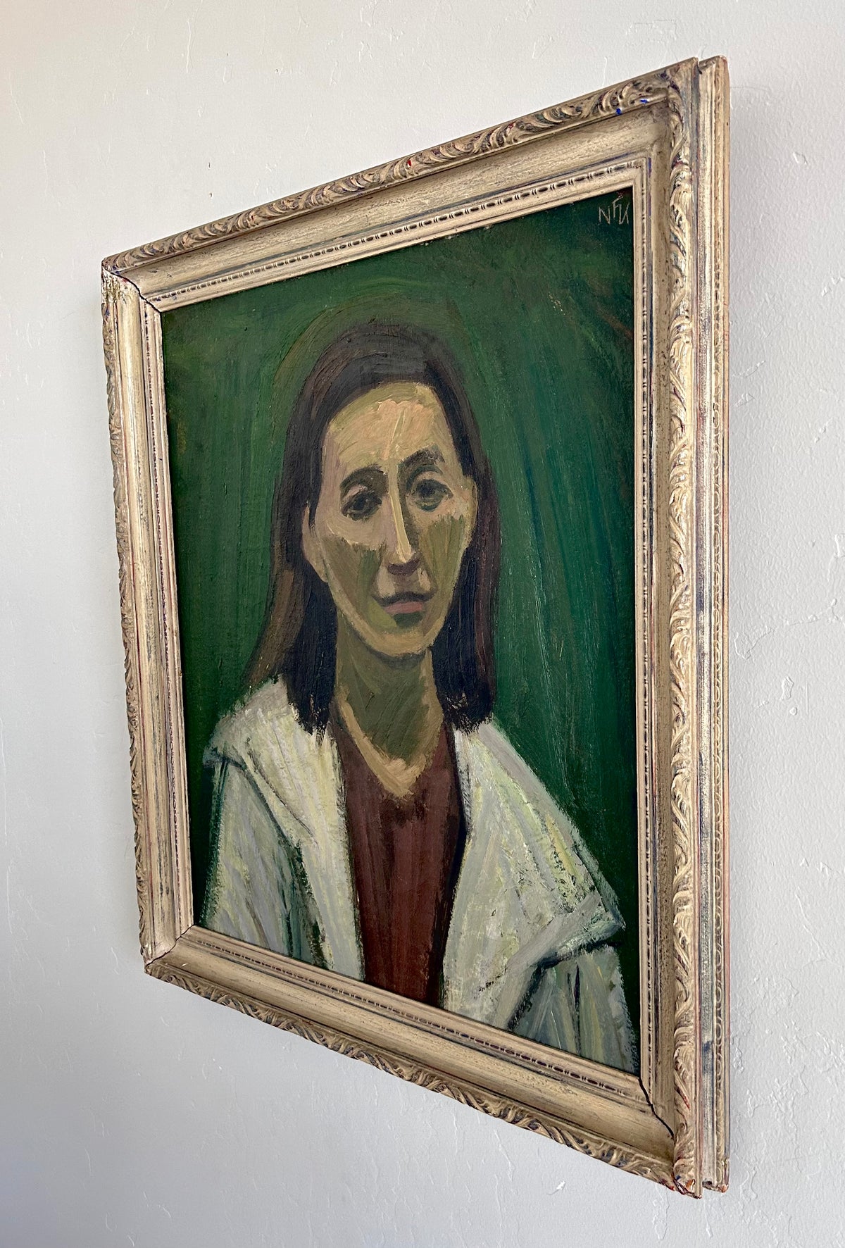 Jade green portrait 24" x 27"