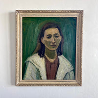 Jade green portrait 24" x 27"