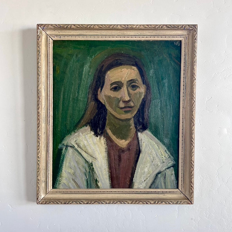 Jade green portrait 24" x 27"