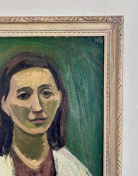 Jade green portrait 24" x 27"