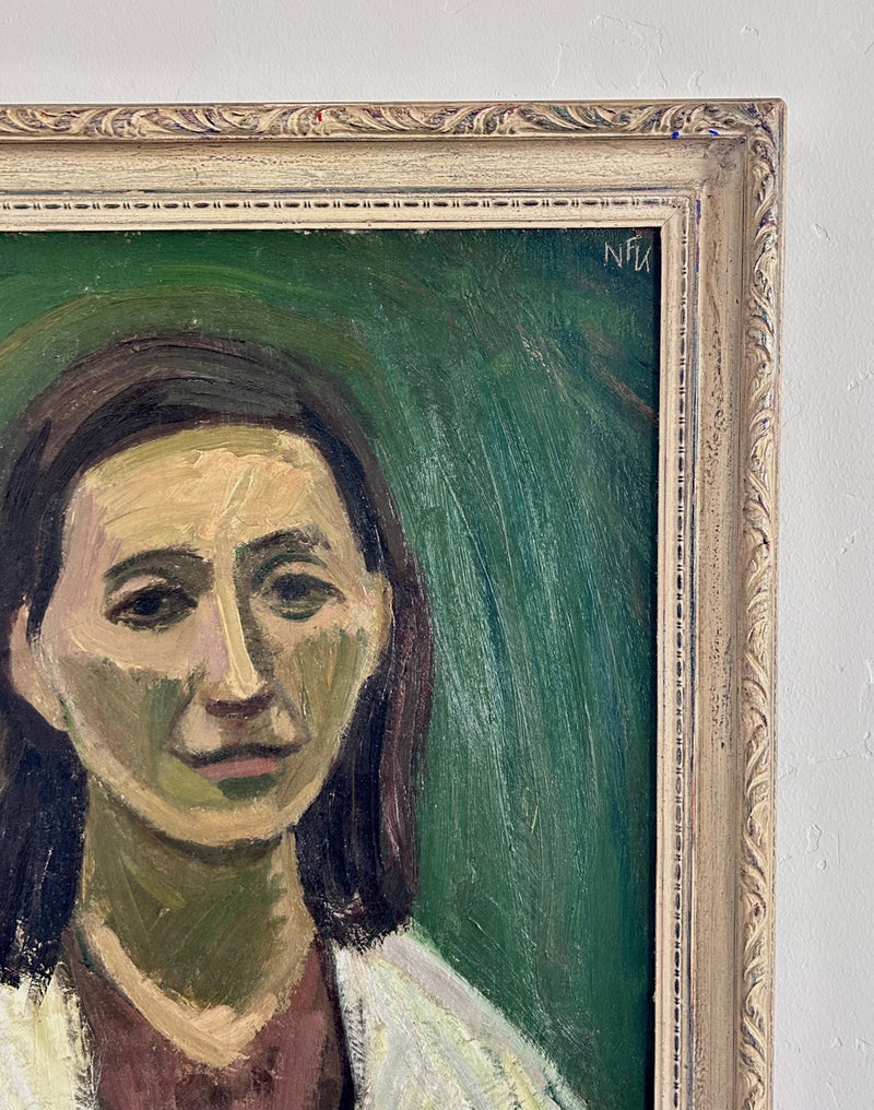 Jade green portrait 24" x 27"