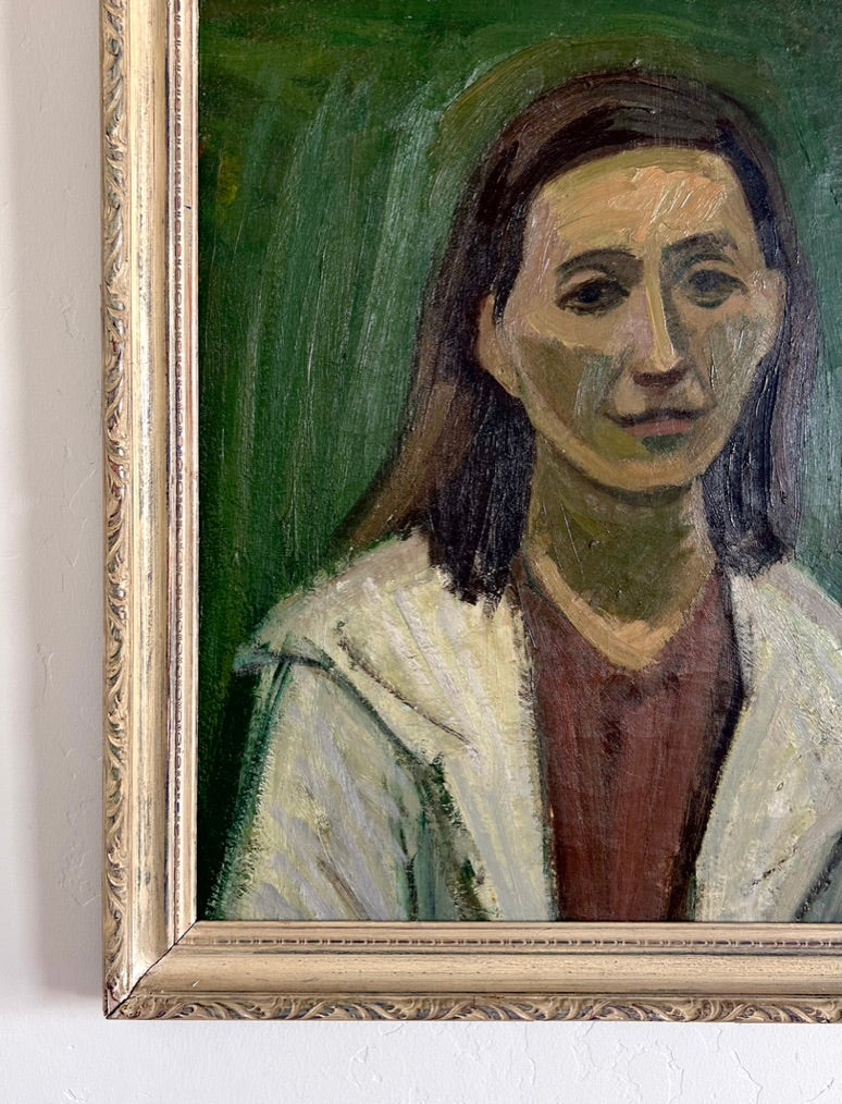 Jade green portrait 24" x 27"