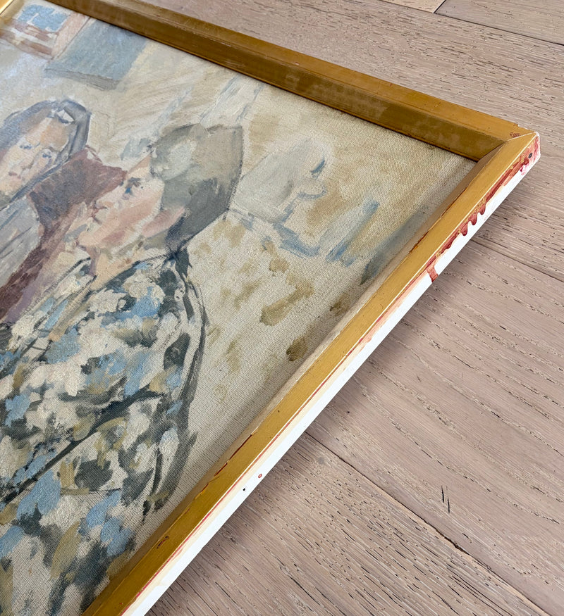 Floral prints and afternoon tea 27.5” x 23”