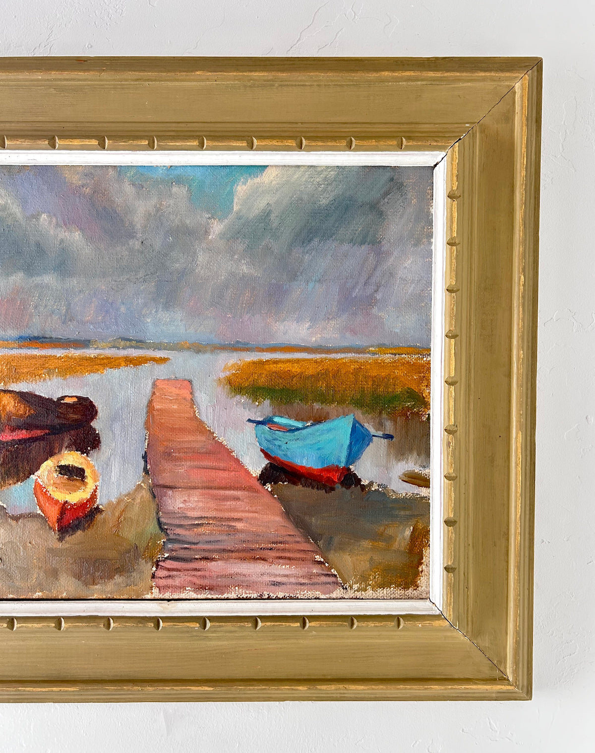 Canoes in the marsh 27” x 23”