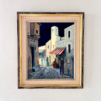 Red and white striped awning 20.5" x 23.5"