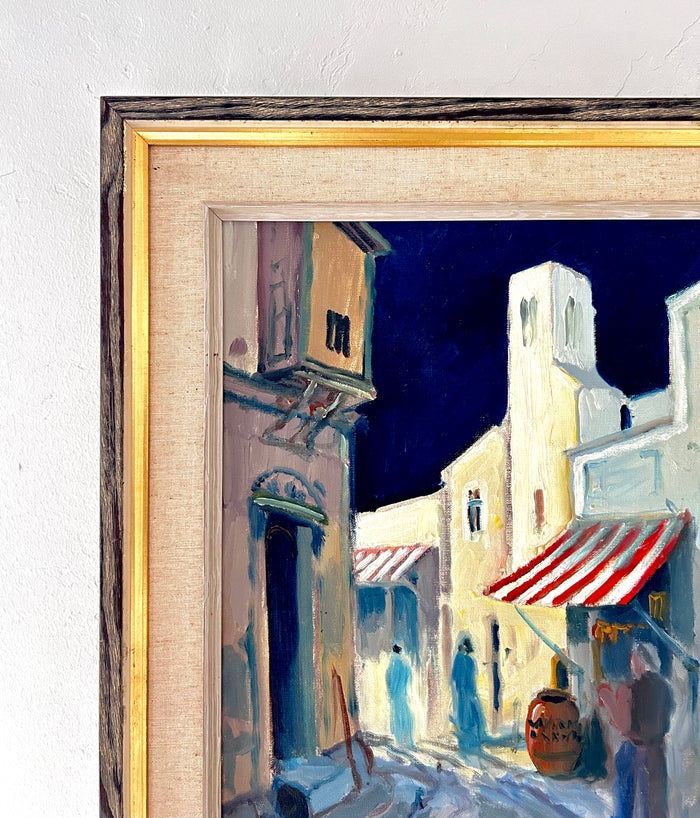 Red and white striped awning 20.5" x 23.5"