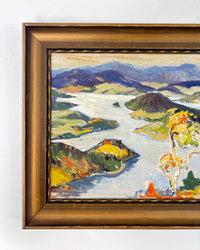 Mountain lake landscape 15.5” x 12.5”