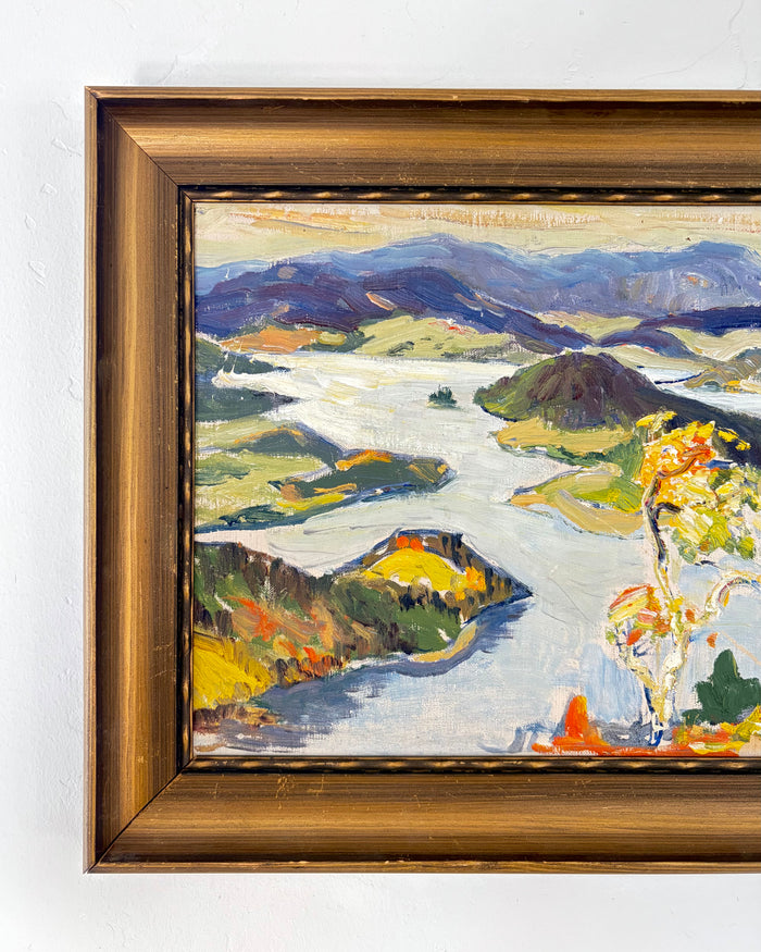Mountain lake landscape 15.5” x 12.5”