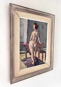 Nude with red chair 17" x 21.5"