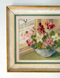 Flowers by the window 18.5" x 15.5"