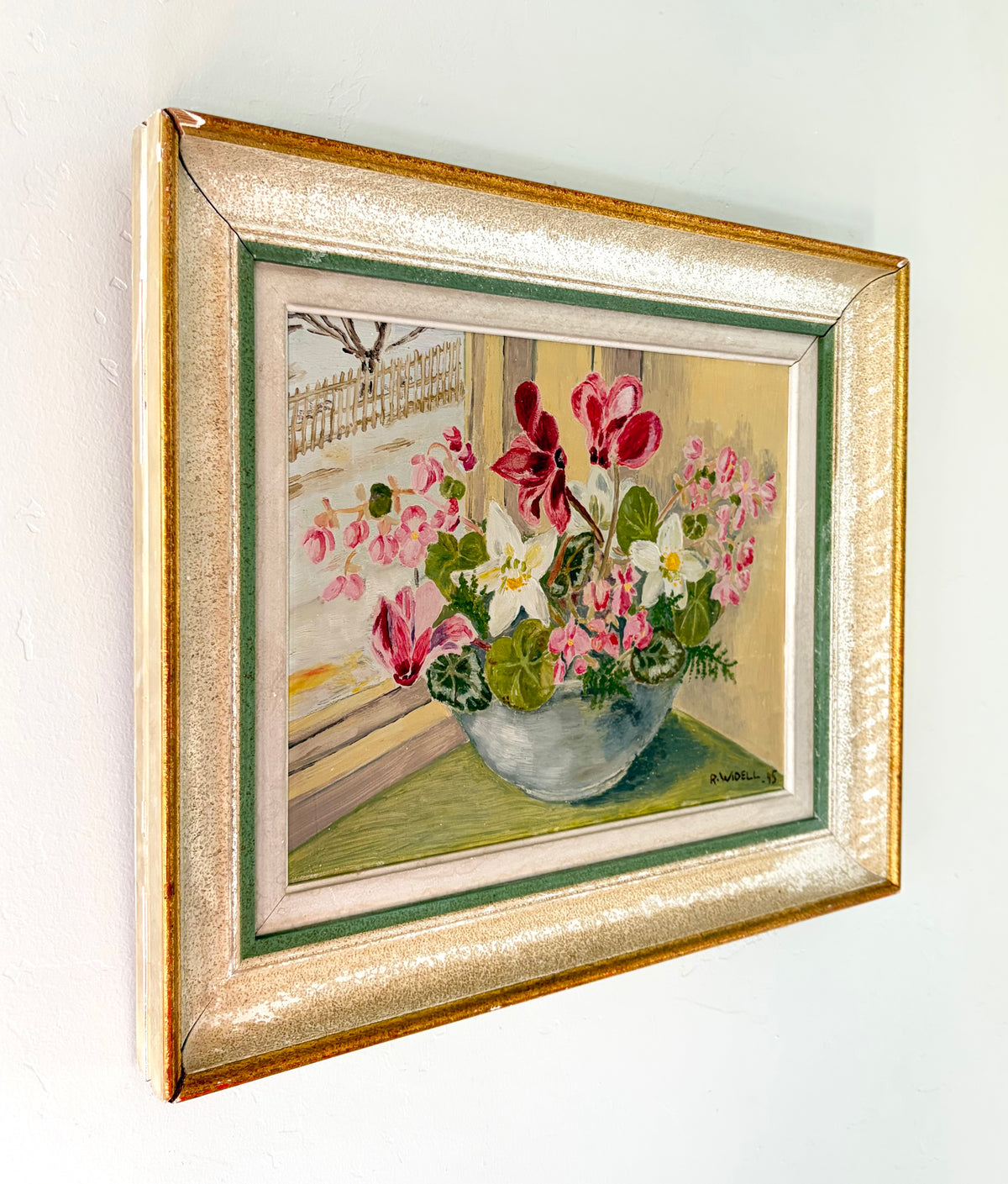 Flowers by the window 18.5" x 15.5"